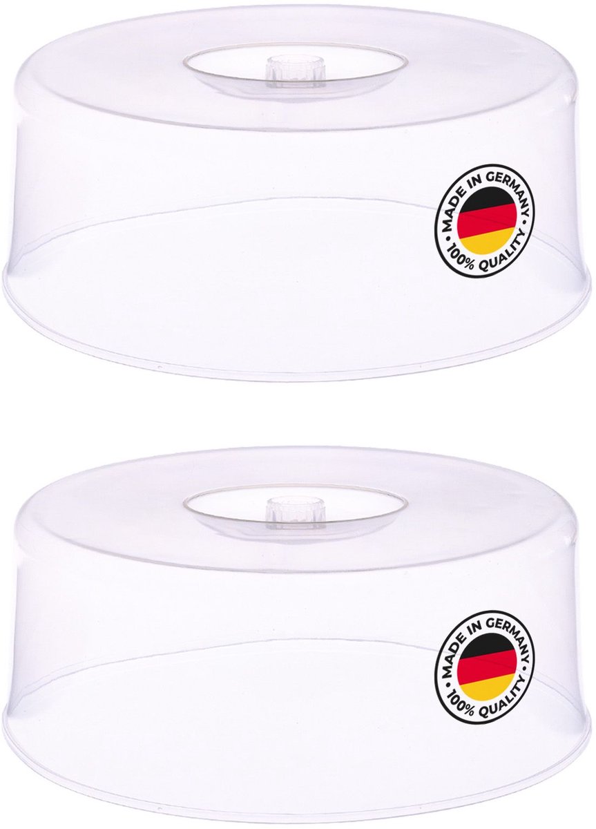 Westmark taartmatten, 2 stuks, elk Ø 30 cm, met handvat, kunststof, transparant, 342422E3