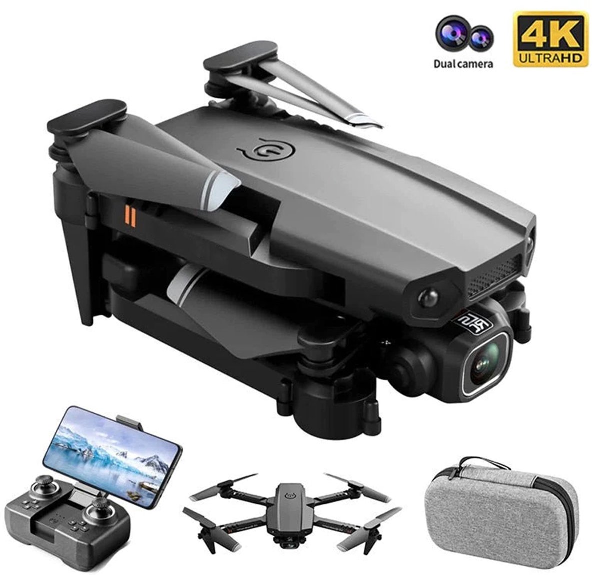 IMPORTEUR: HS Plus d.o.o. Quad Drone met Camera en Opbergtas thumbnail 2