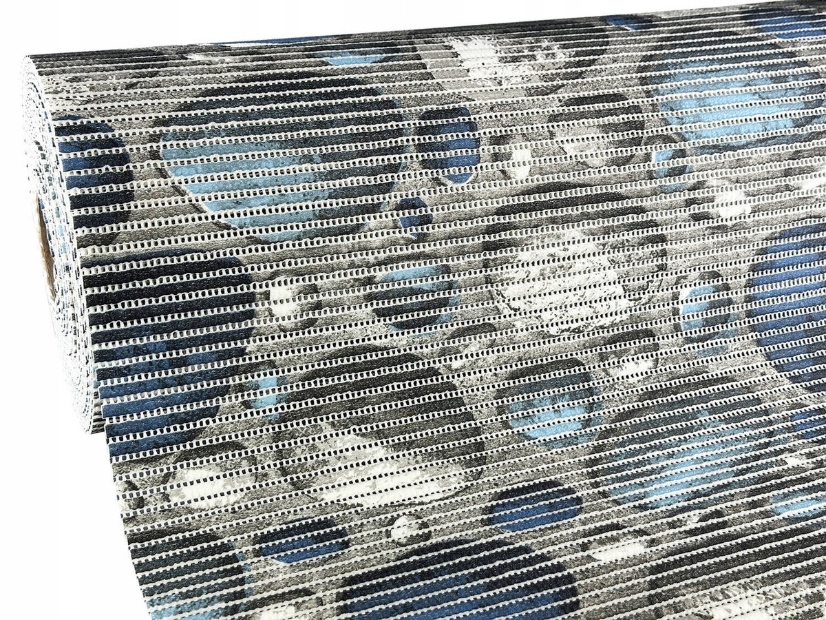 Antislip Badmat op Maat - Kleurrijke Stenen - 190x65 cm