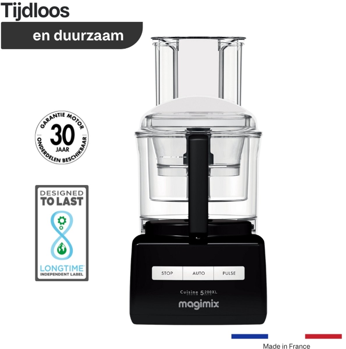 Magimix CS 5200 XL Premium Foodprocessor - Keukenmachine met Sapcentrifuge - Zwart thumbnail 2