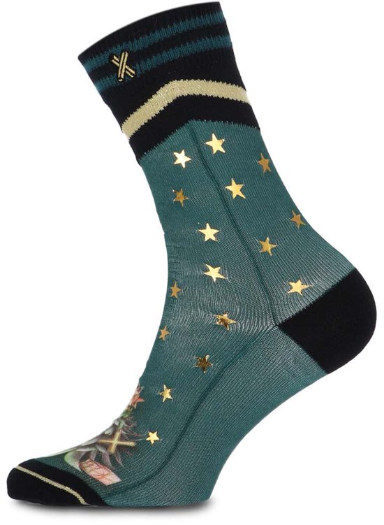 XPOOOS - Chaussettes Starry pour femmes - Lot de 1 - Taille unique