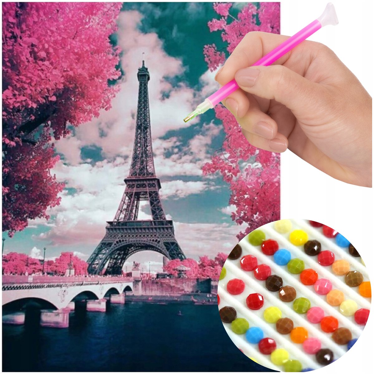 Diamant Painting Set - Eiffeltoren 5D Knutselen