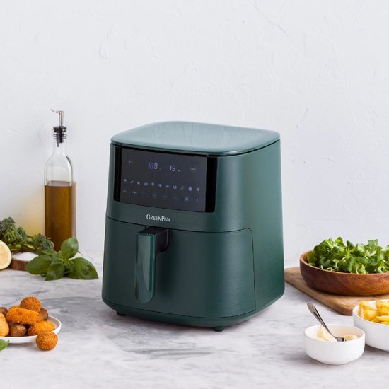 GreenPan Bistro XL Airfryer 7,2L - PFAS vrij Pine Green — afbeelding 2