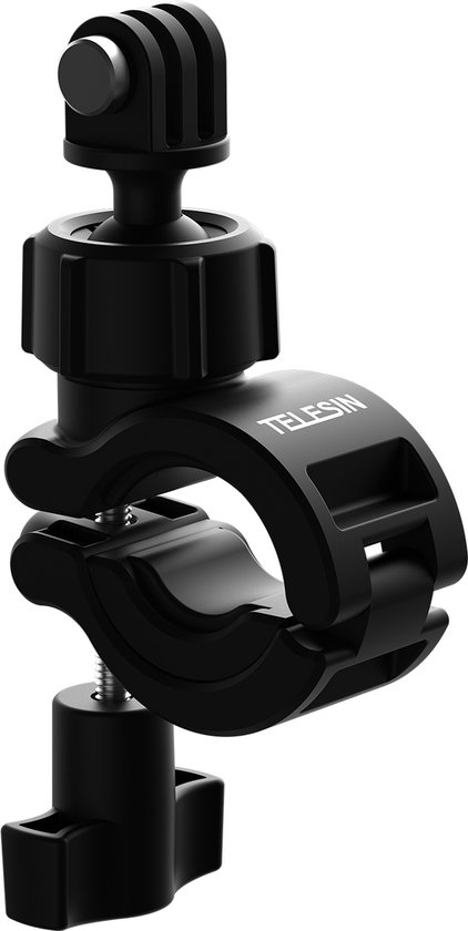 Telesin Cycling Mount voor Action Camera - 360 Graden Draaibaar - Stuurhouder - Aluminium - Zwart