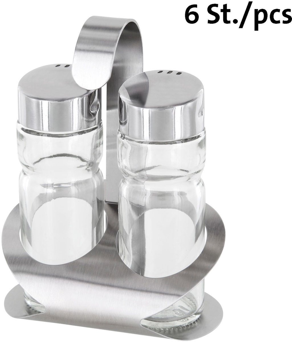 Westmark 6 Cruets Zout & Peper »Vienna«, 2 stuks, 650222E2