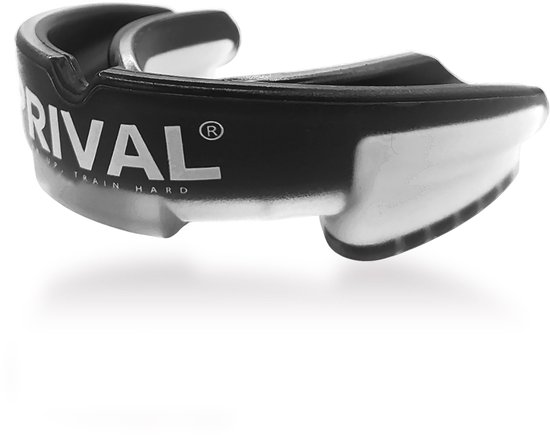 PRIVAL Gebitsbeschermer – Bitje voor Boksen, Kickboksen, MMA, Hockey & Rugby – Professionele Mondbeschermer – Comfortabel & BPA-vrij – Zwart/Wit