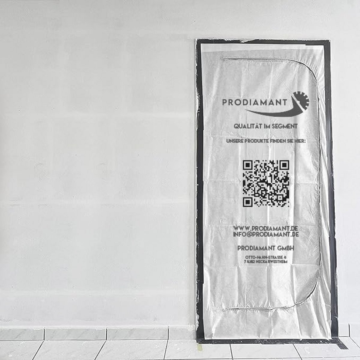 Stofdichte Deur 1.10 x 2.20 m met Rits – Robuste Film Deur voor Bouw en Renovatie