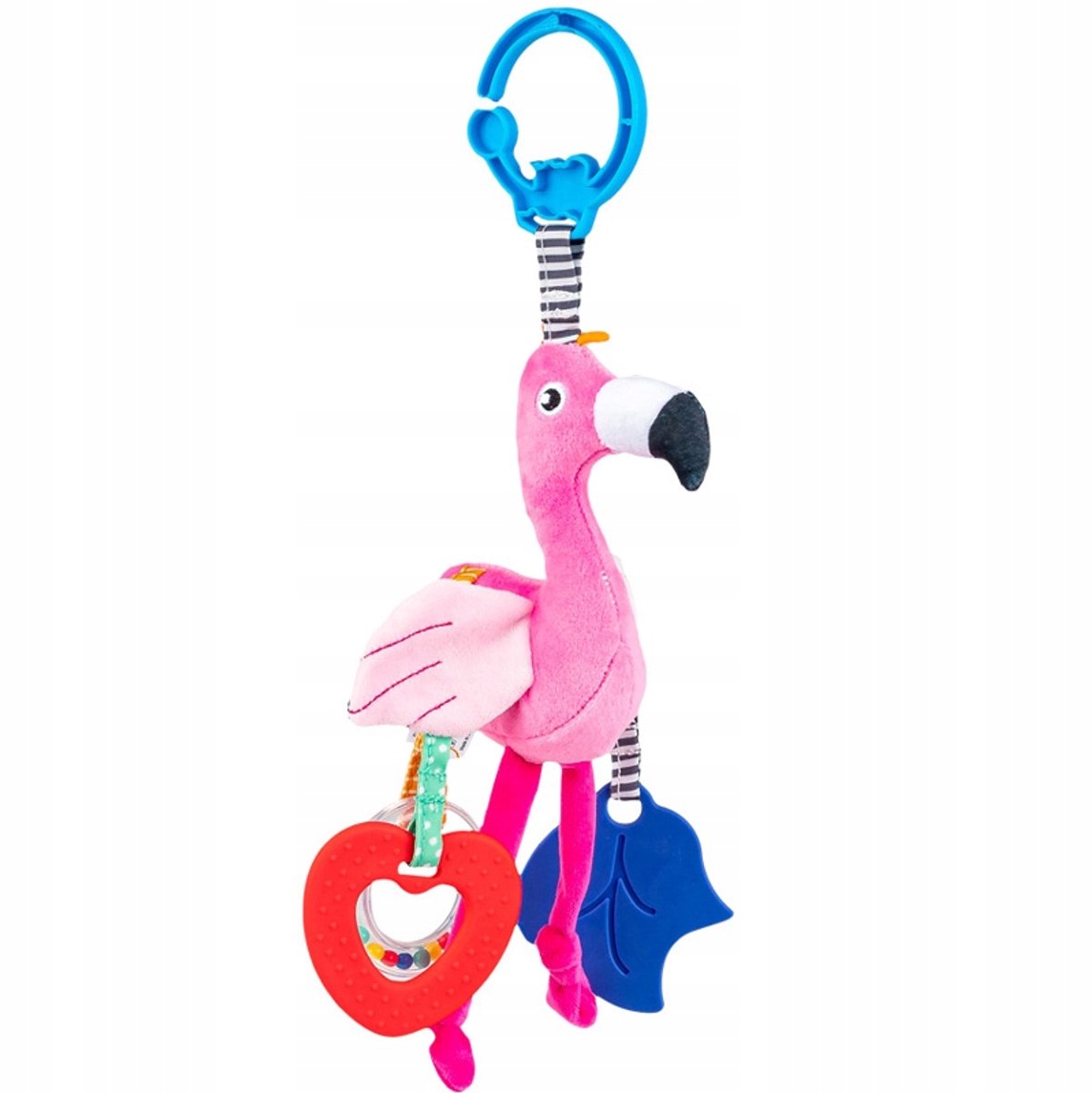 Balibazoo Flamingo Speelgoed voor Kinderwagen - Kleurrijk & Sensorisch