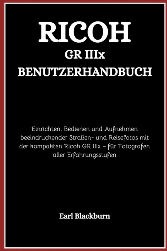 Ricoh GR IIIx Benutzerhandbuch - cover