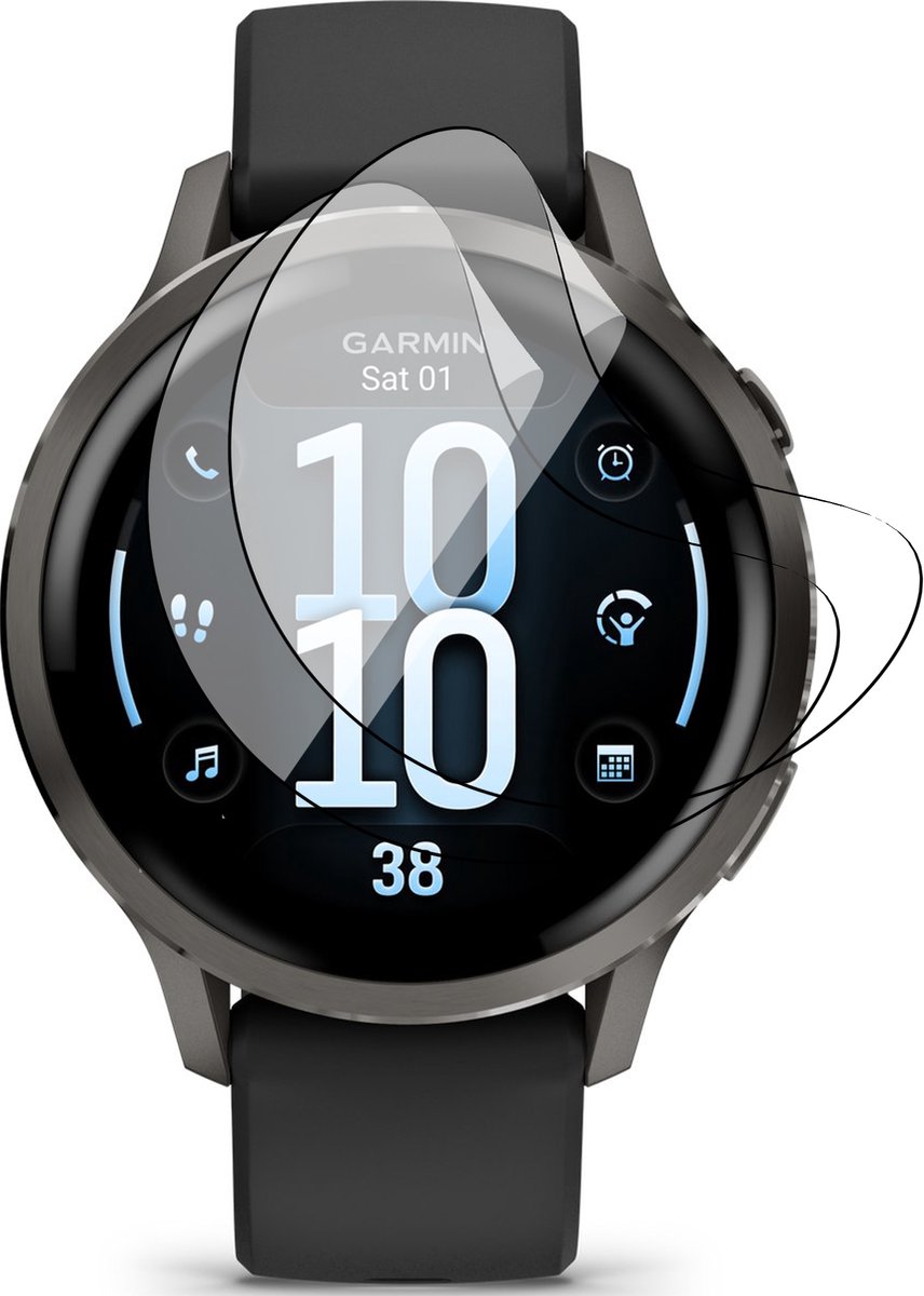 Screenprotector geschikt voor Garmin Venu 4 41mm - 2x FlexGuard Screen Protector