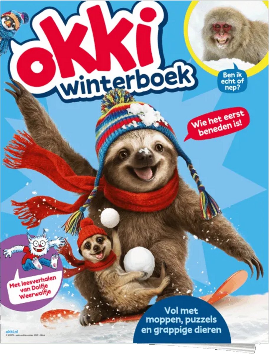 Okki Winterboek 2025 - Doeboek voor kinderen van 6 en 7 jaar