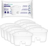 Aquafloow, 10 x Cartouches filtrantes à eau FlowFlux, compatibles avec carafe filtrante à eau Laica Bi-Flux, Brita Maxtra, Dafi Unimax, cartouche avec charbon actif et résine échangeuse d'ions, réduction du calcaire, chlore, remplacement