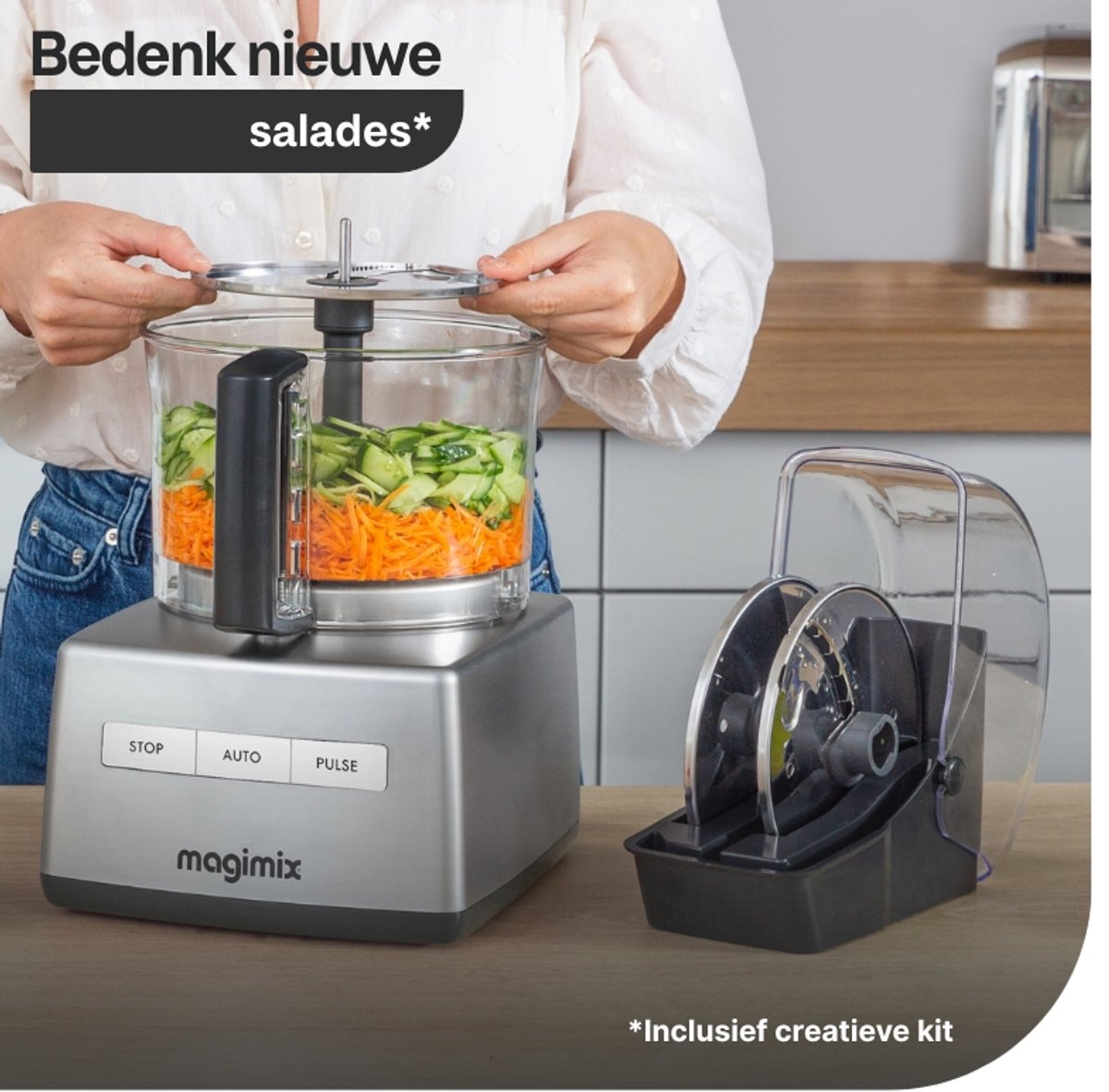 Magimix CS 4200 XL: 950W Foodprocessor met Creative Kit thumbnail 2