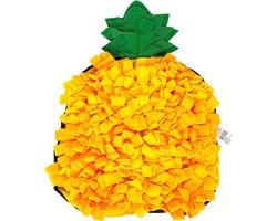 Dog Toy Snuffelmat voor Honden – 61 x 38 cm – Interactieve Voerpuzzel – Gele Snuffelmat – 100% Polyester NIET geschikt voor puppy's en/of honden met grote kauwbehoefte