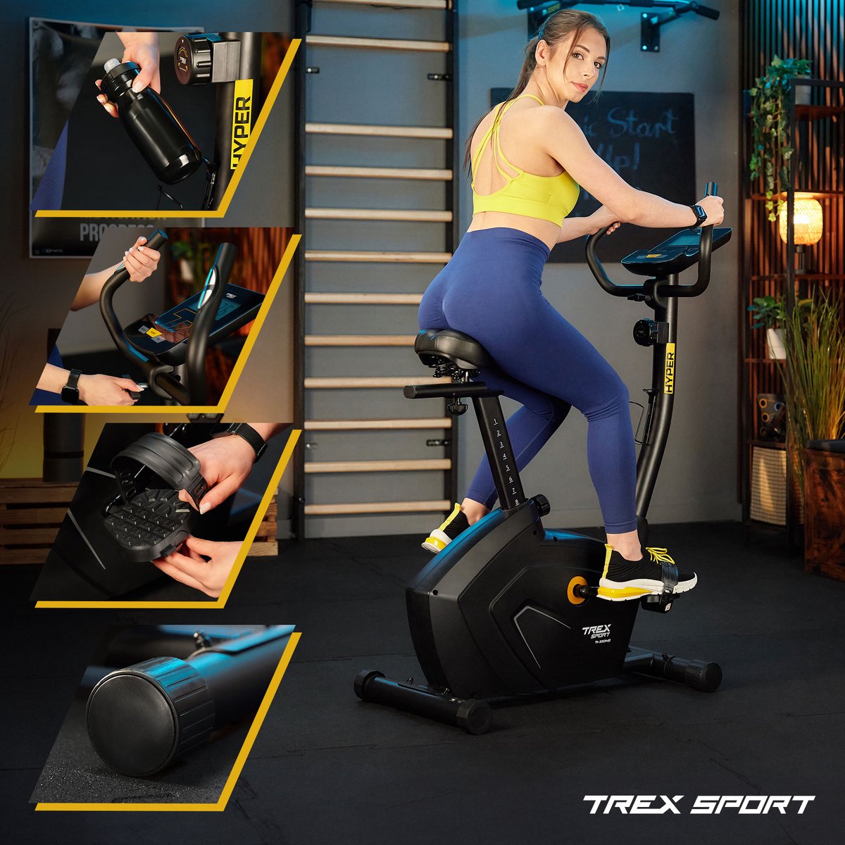 Trex TX-550MB Hometrainer Magnetisch Vliegwiel 7 kg Zwart - afbeelding 3