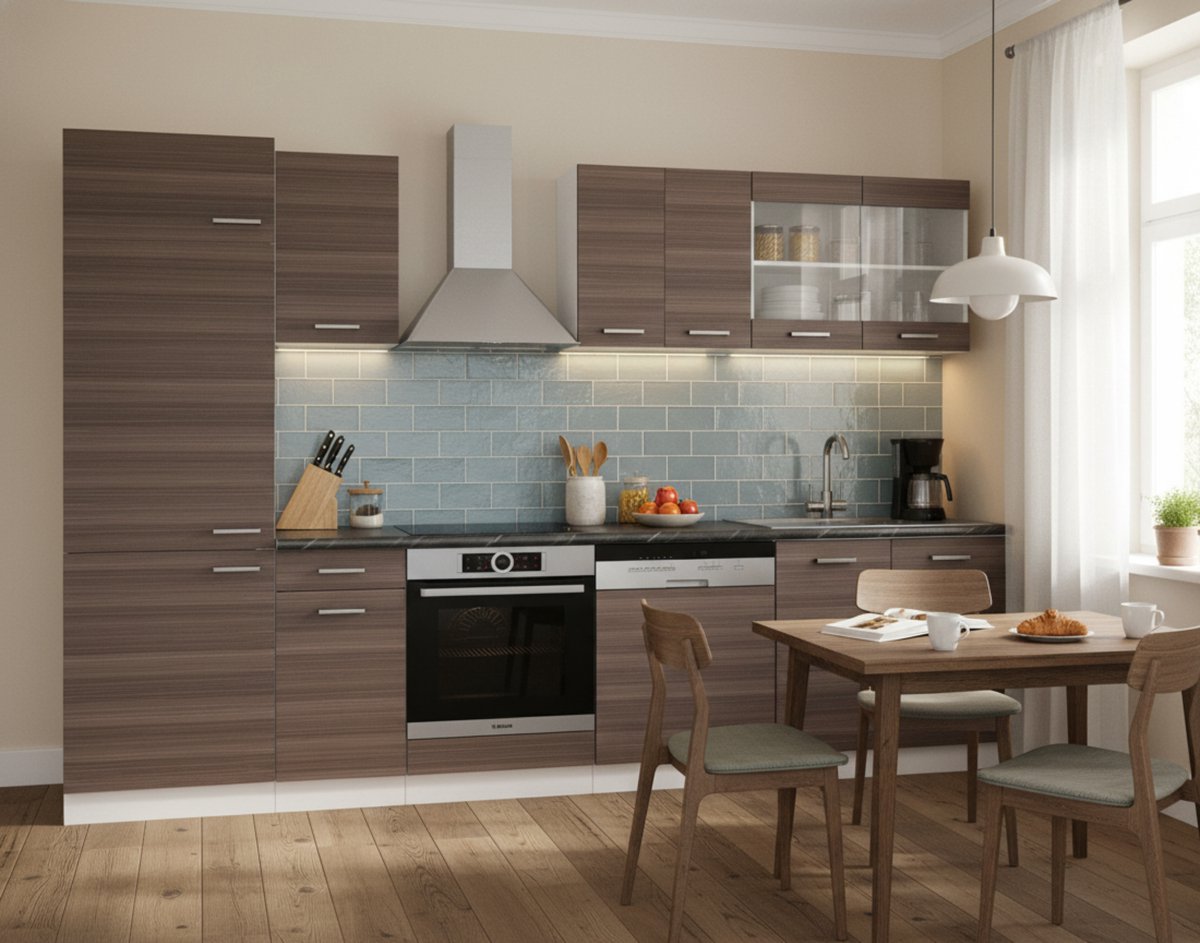 Kast - 300x207x60 cm - Antraciet - Novihome