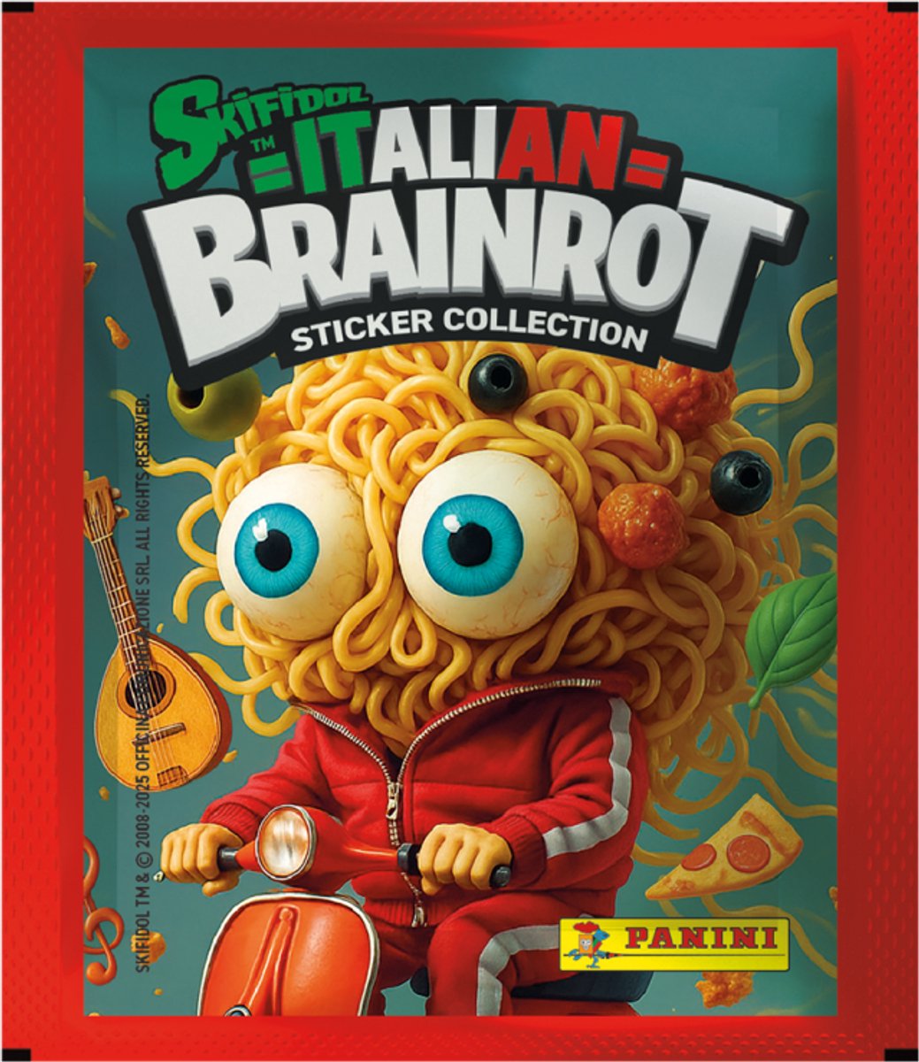 Panini Skifidol Brainrot 1 pakje Ruilkaarten Engels Veelkleurig