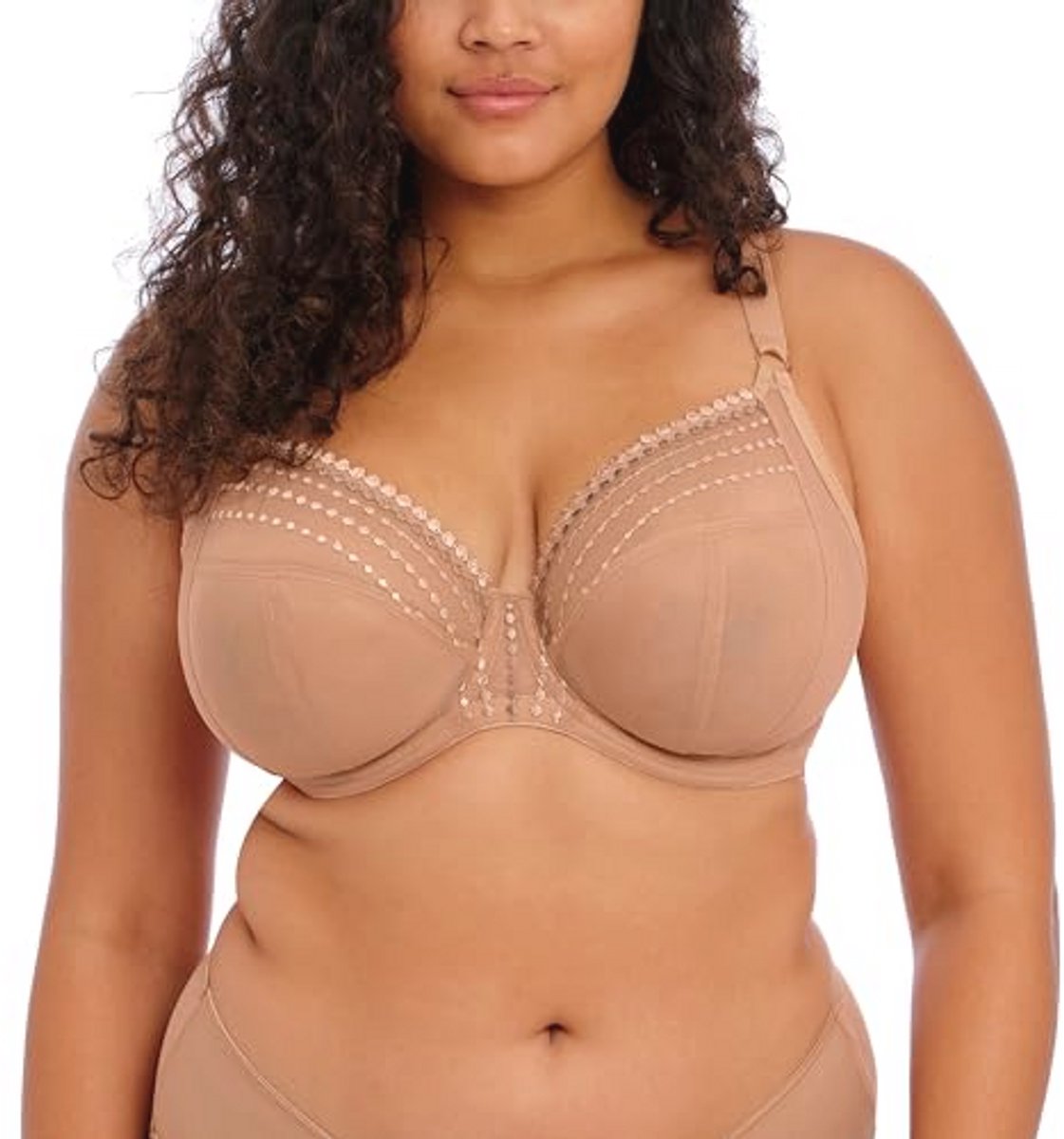 Unlined Plunge Underwire BH voor Dames - Comfortabele Duikbeha met Geborduurde Details