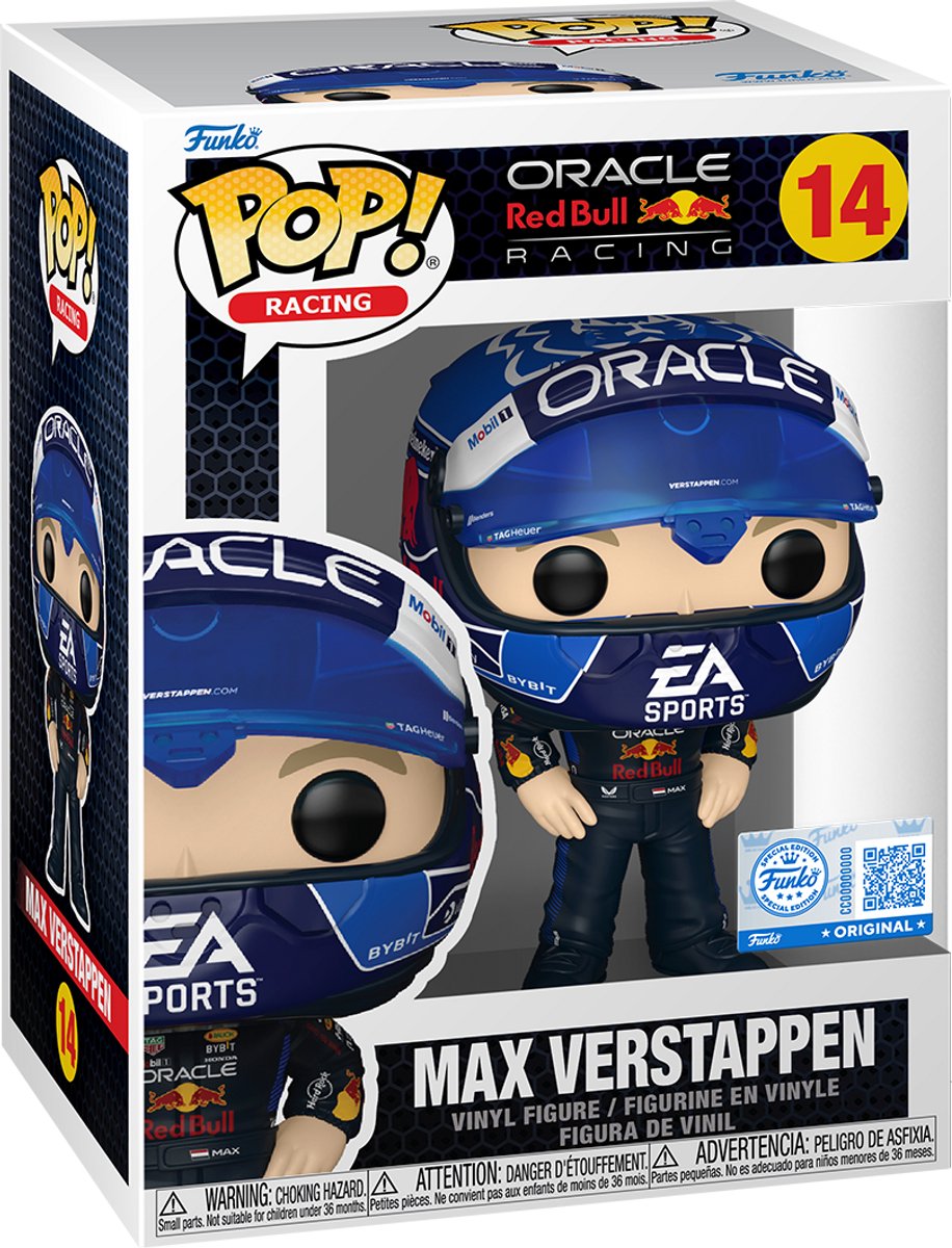 Formula 1 POP! Vinyl Figure Max Verstappen (USA Helmet) 9 cm - Exclusief bij bol — cadeau in Spellen & Speelgoed - foto 2