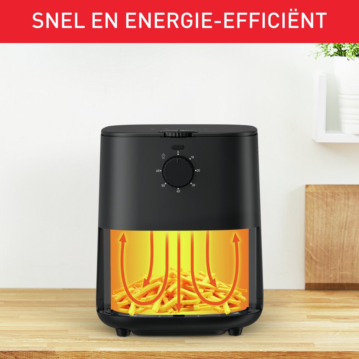 Tefal Easy Fry Essential EY1308 - Airfryer - 3.5L - Compact - Voor 4 Personen - Gezonde Bereiding — afbeelding 4
