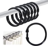 PLOIKM 5 ~ 12 Stks 18 ~ 50mm Plastic Oogjes Gordijn Ring Douchegordijn Ringen Clip Gordijn Pole Ringen Clip Op Voor Raamstangen, Douche Opknoping