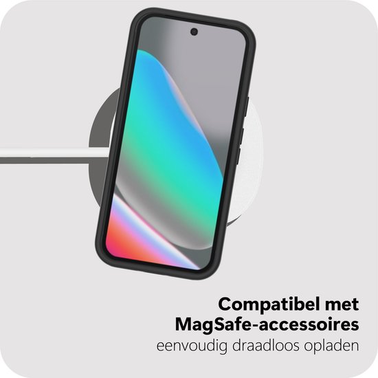 Étui Cazy compatible avec Google Pixel 10 / 10 Pro et MagSafe - Coque arrière de qualité militaire - Zwart