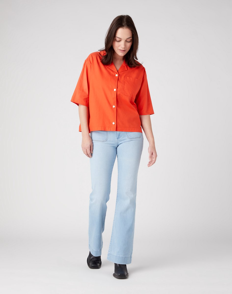 Wrangler BLOUSE L Oranje