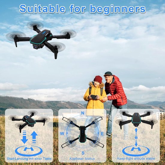 Mini drones met 2 Cameras 720P HD idea10 Drone voor kinderen Beginner RC Quadcopter met Optische