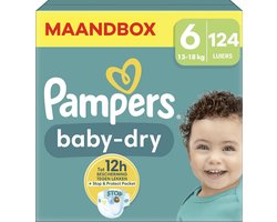 Pampers - Baby Dry - Maat 6 - Mega Pack - 124 luiers - 13/18 KG