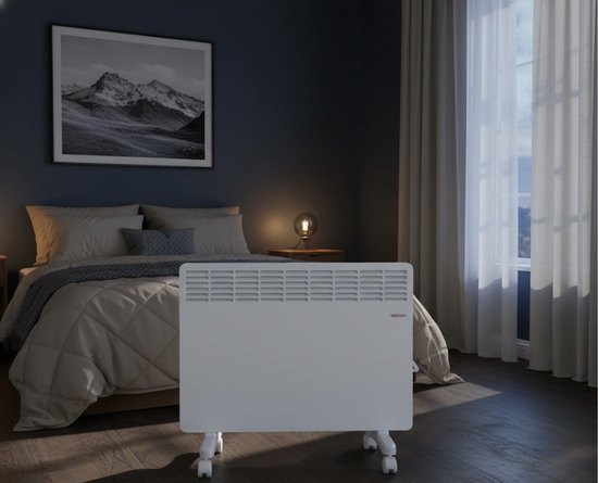 Behaglich Infraroodpaneel 300 Watt - Wandmontage tot 120°C voor 1-3m² - Elektrische Verwarming met Oververhittingsbeveiliging - 29x100CM - TÜV - 10 Jaar Garantie