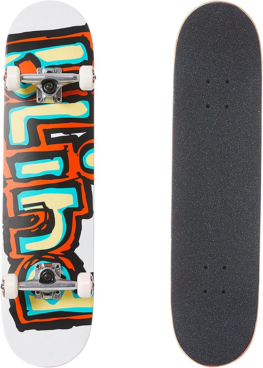 Compleet Skateboard 7.75 Inch – Inclusief Trucks en Wielen Geschikt voor Beginners Wit