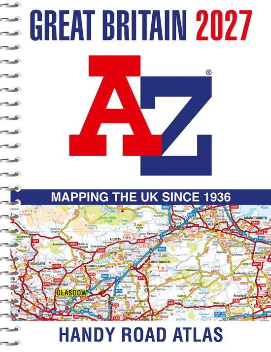 A -Z Great Britain Handy Road Atlas 2027 (A5 Spiral) - cover