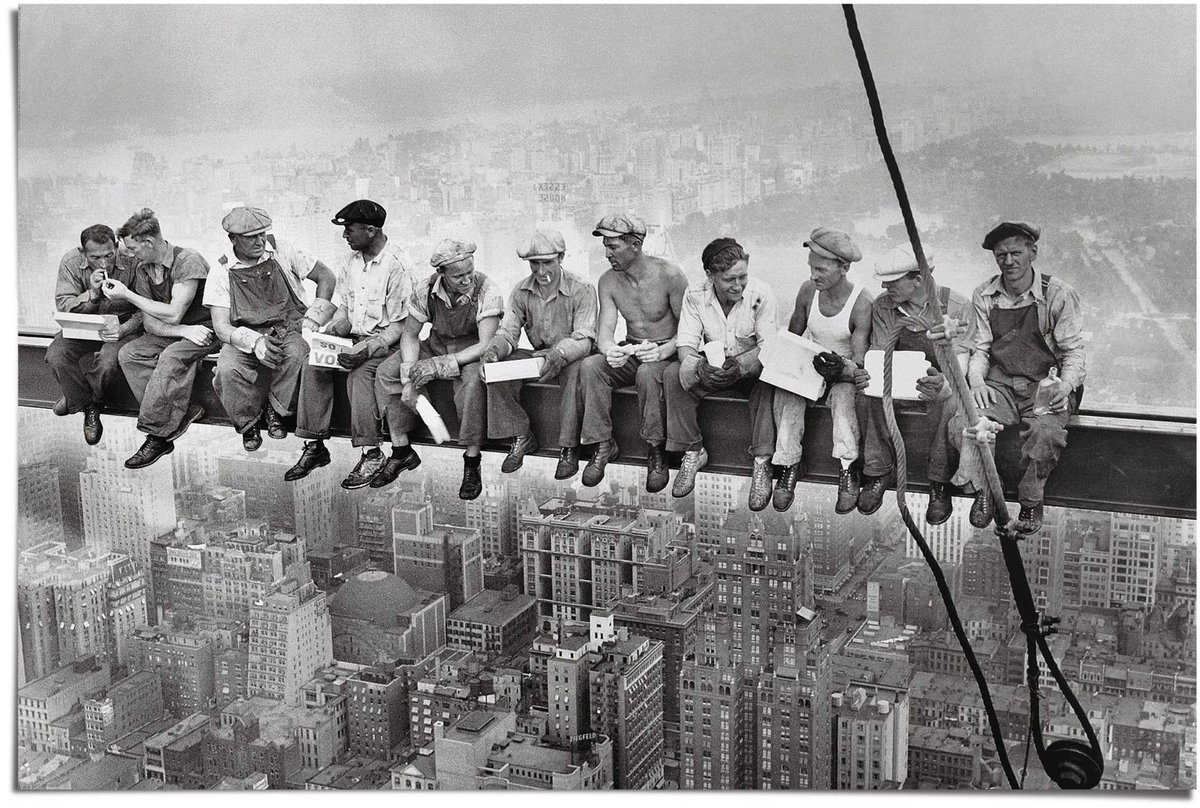Poster Lunch atop a Skyscraper - 61 x 91,5 - Papier - REINDERS