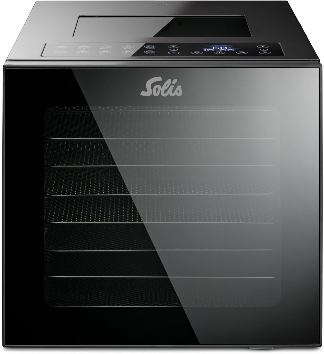 Solis VitaDry Food Dehydrator Voedseldroger - Professionele Droogoven - 10 Programma’s - Incl. 8 RVS Droogroosters - 35-75°C - 800W