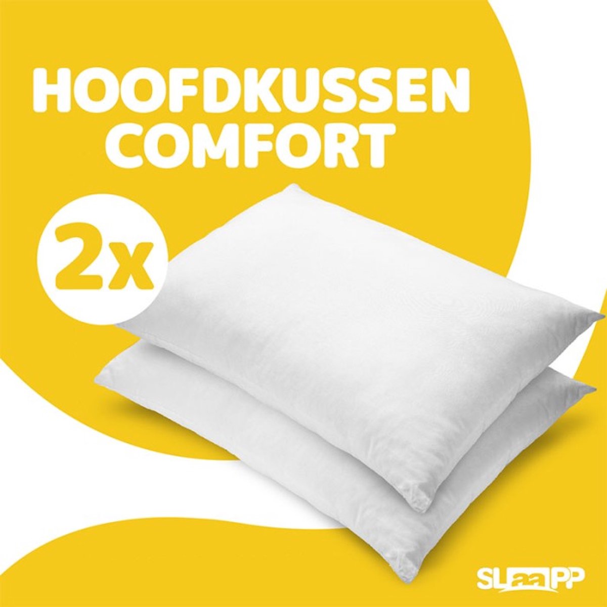 SLAAPP - Hoofdkussen Comfort - 60x70cm - 2-Pack