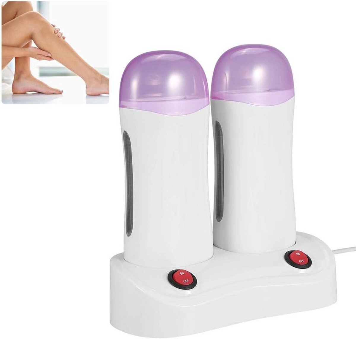 Dubbele Wax Heater voor Ontharing - Snel en Gemakkelijk voor Lichaam en Bikini
