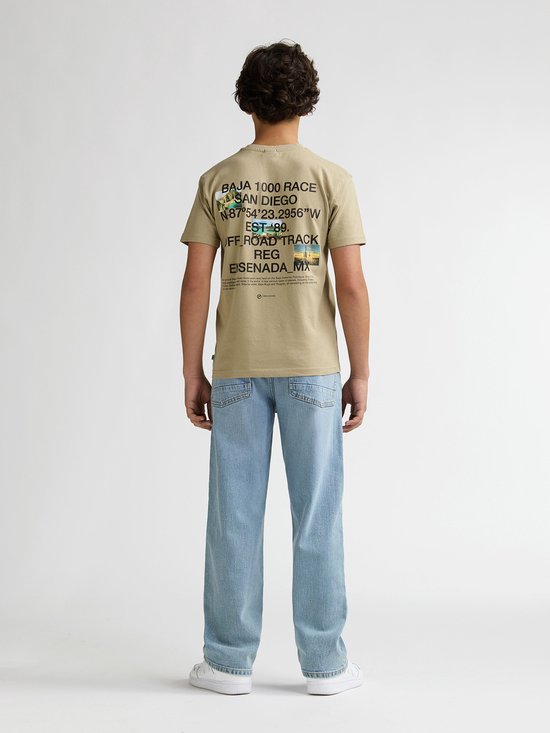 Petrol Industries Jean Garçons - Jean Coupe Ample à Jambes Droites - 5 Poches - 100% Coton - Pantalon Denim - Bleu - Taille 104