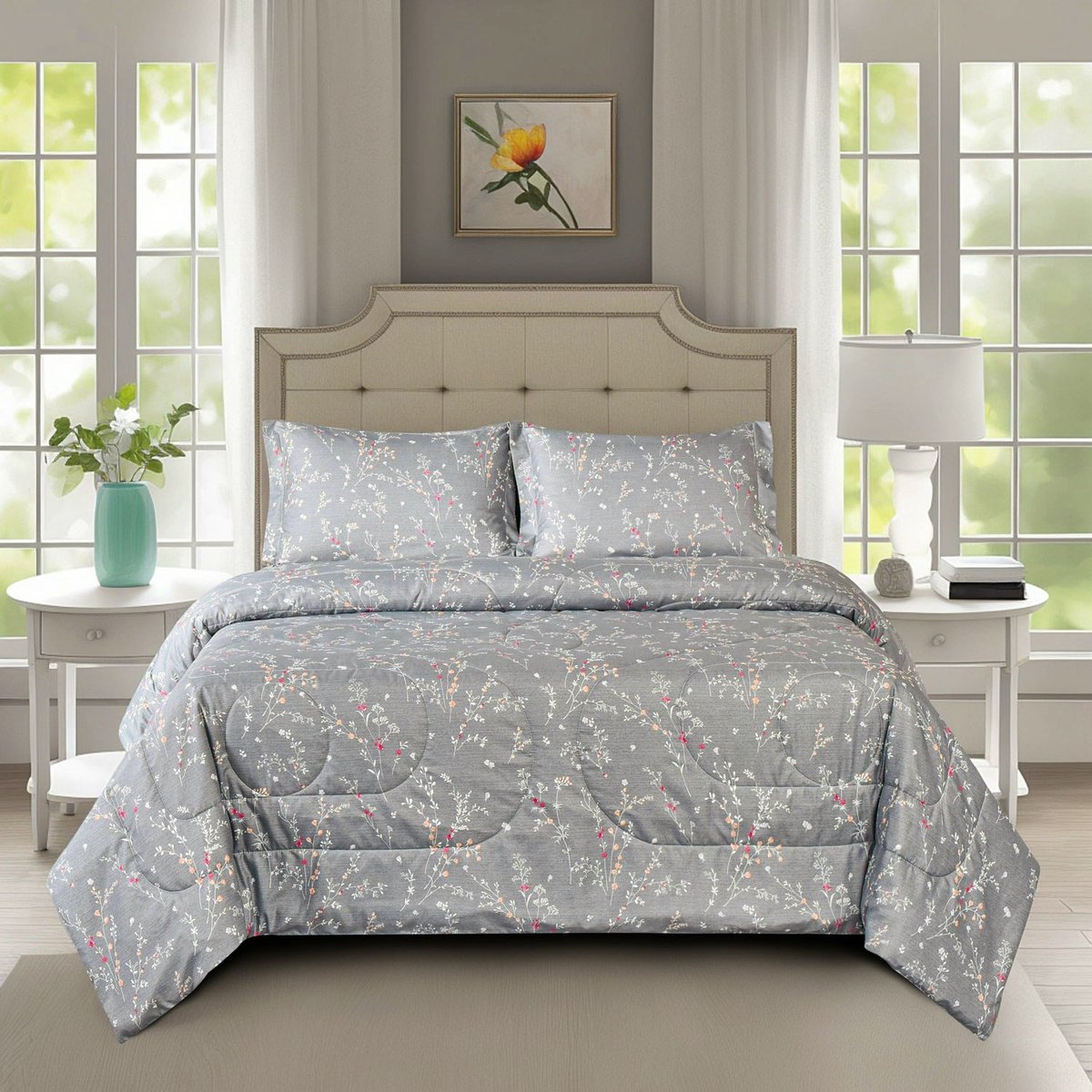Dekbed zonder overtrek 240x220cm | incl. kussenslopen | Dessin Sara | Zomerdekbed 200gr./m2