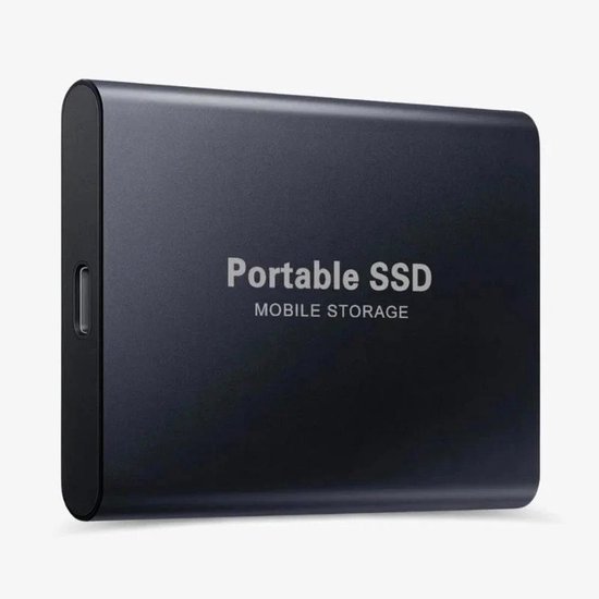 SSD Portable – SSD Externe - 4 TB de stockage – SSD noir – câble USB C inclus – USB 3.1 – SSD portable – disque dur SSD – disque dur externe 4 TB – SSD pour ordinateur portable – compatible avec Windows, Mac et Android