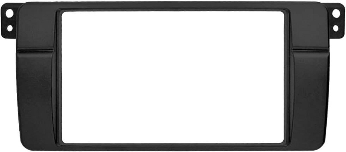 Inbouwframe 2 DIN Radioadapter Radiohoes voor BMW 3-serie E46 Dashboard – Zwart