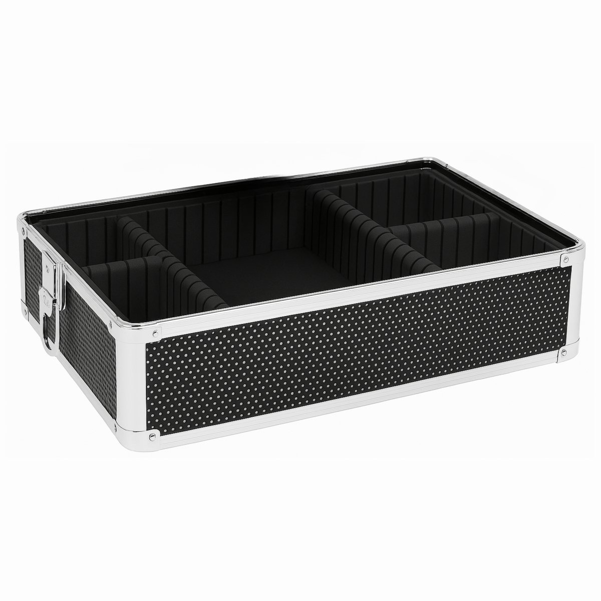 Guardian Beauty Make-up Train Case - 34.50cm Lengte - Zwart - Met Verstelbare Verdelers - Cosmetica Organizer - Schoonheidsgeval