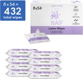 Naïf - Lotion Billendoekjes - Baby & Kind - Plasticvrij - 0% Parfum & Alcohol - 432 Stuks