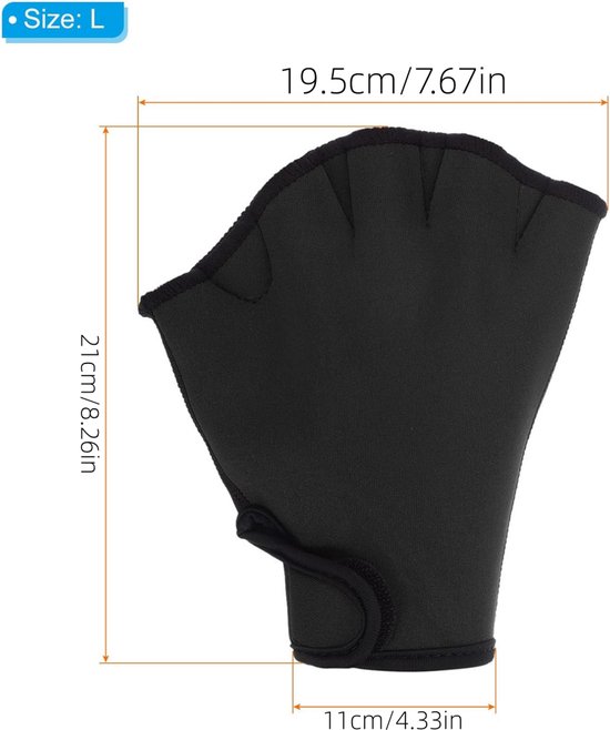 1 Paar Neopreen Duikhandschoenen – 1,5 Mm Dik, Voor Surfen, Speervissen En Snorkelen, Met Klittenbandsluiting (zwart/geel, Maat S)