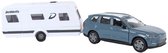 Kids Globe Volvo EX90 met Dethleffs Caravan