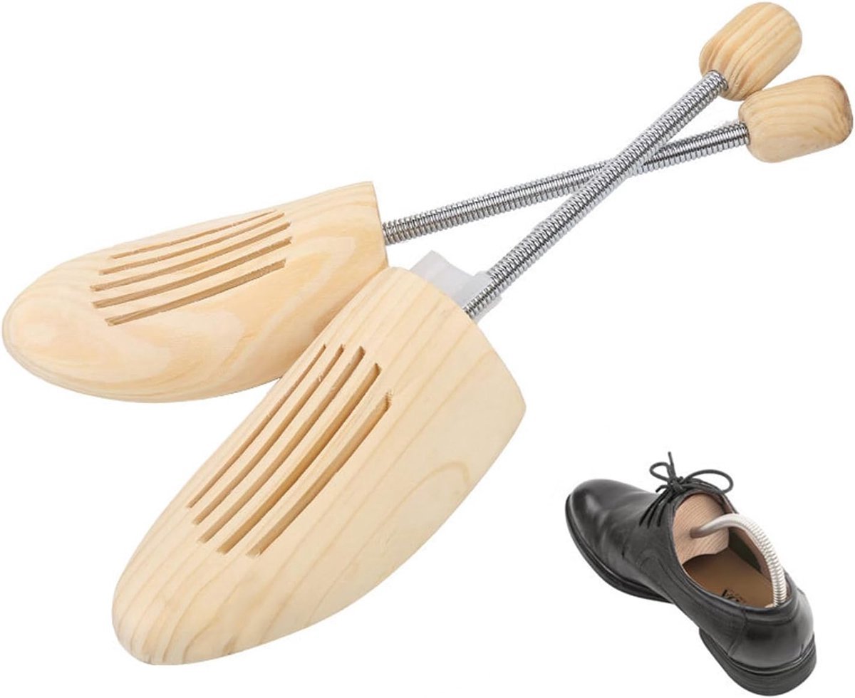 Stunq® Verstelbare Houten Schoenspanners voor Optimale Schoenbescherming en Vormbehoud