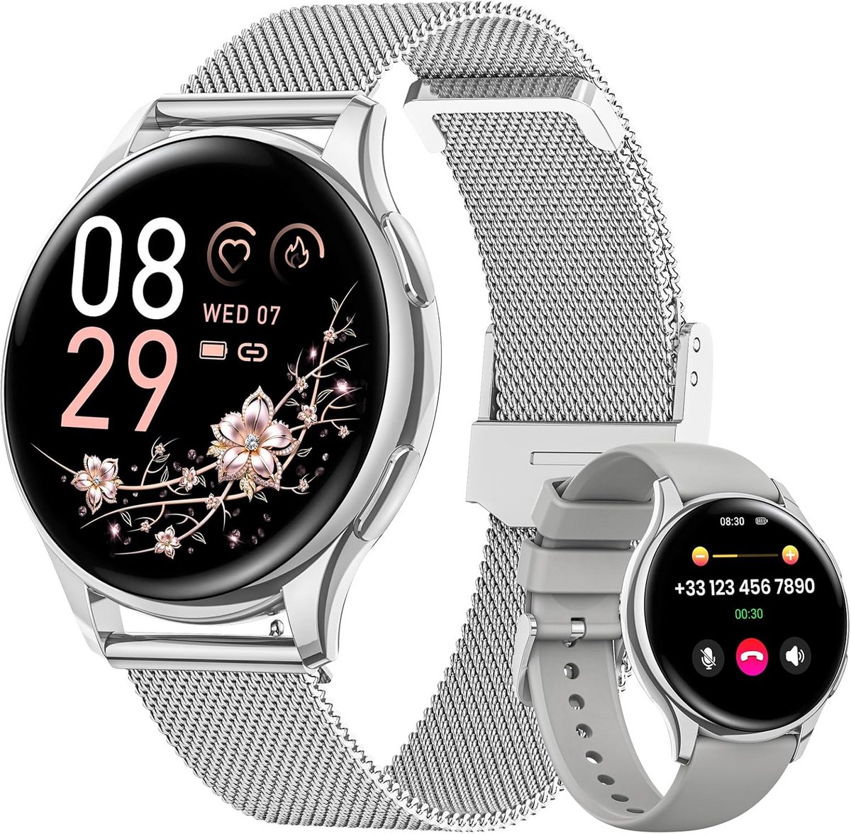 HD Smartwatch Dames met Bellen en Hartslagmeter - Waterdicht & 120 Sportmodi