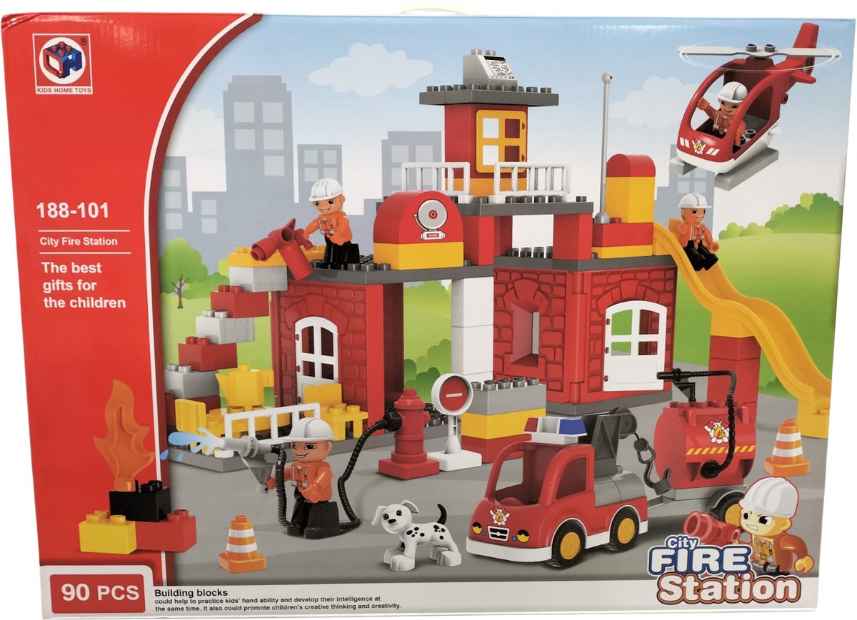 Useme - STEM speelgoed - bouwstenen - brandweer - creatief - 90 onderdelen