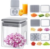 TEN® Frietsnijder met Drukmechanisme - Aardappelsnijder - Frietjessnijder - Gemakkelijk Frietjes en Blokjes