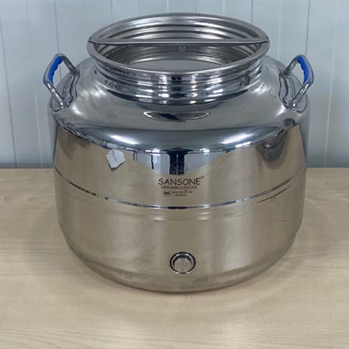 Sansone Olijfolievat 25 liter (RvS) met Kraan - Olijfolie - Olijfolievat - Sansone