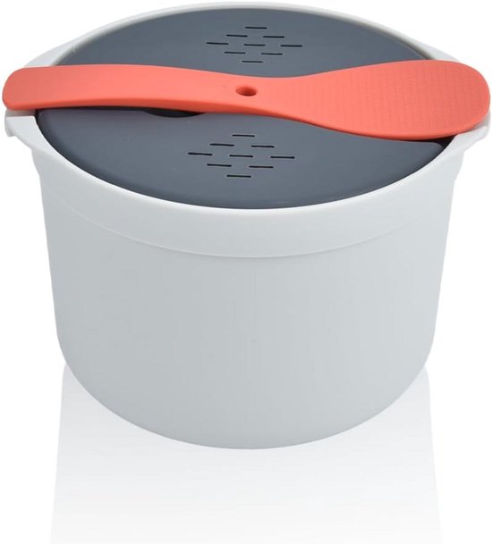 Magnetron Rijstkoker Set 2L - BPA-Vrij Stomen voor Pasta, Groenten ...